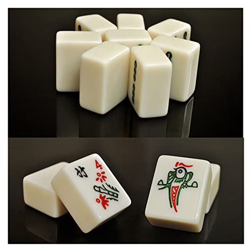 Juego de Mesa Mahjong 144 Piezas 40-42 mm Color Marfil miniatura 3