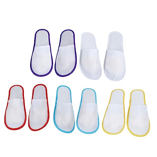 Chaussons pour voyage et intérieur Healvian lot de 20 paires de pantoufles peluche pour vos invités
