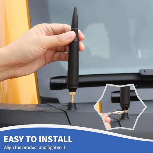 Antena bala Ford Bronco y F150 de repuesto corto resistente 7