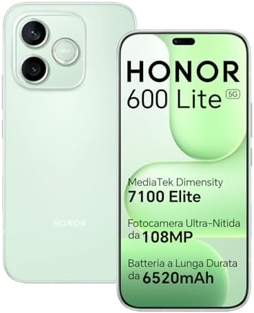 HONOR 600 Lite 5G Smartphone, Display AMOLED 6.6
