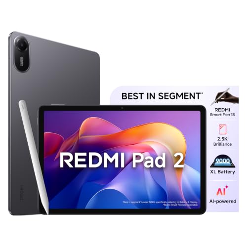 Redmi Pad 2 Wi-Fi + Cellular Smart Pen 1S, 27.94cm(11") Model, 2....