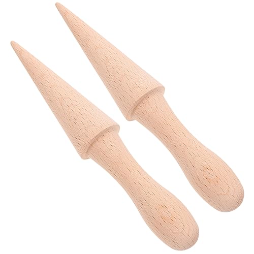 Cabilock 2 pièces Moule à Cornet de Glace Moule à Oeufs Forme de Cône Ergonomique Accessoire DIY pour Glaces Maison Sans Burrs Confortable à