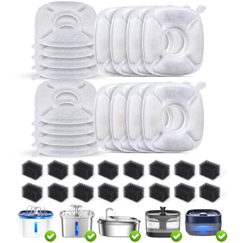 OYES Cat Water Fountain Filters Replacement, 16 Filters & 16 sponges by OYES - Used condition - Image 8