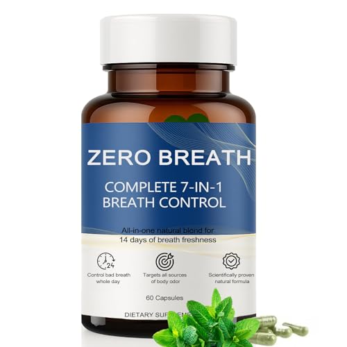 Sky Seeker Zero Breath Bad Breath Capsules, 7-in-1 Body Deodorizing