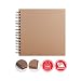 MP - Álbum Scrapbooking, Portada Gruesa, 20 Hojas Cuadradas, Color Kraft -...