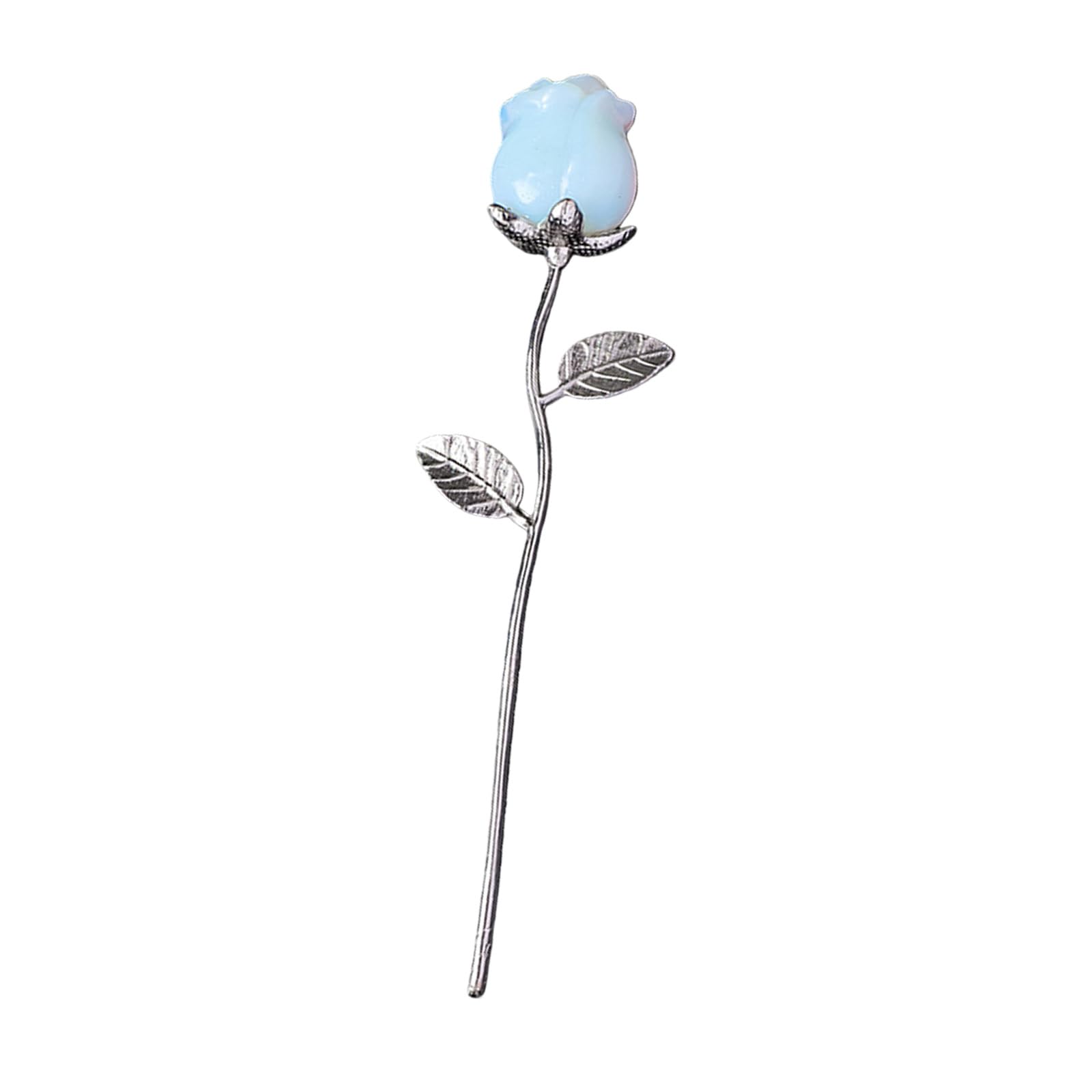 Buxuaaaa Unique Crystal Rose Sculpture with 90Percent Transparencies As Romance Valentines Day Wedding or Birthday Celebration Valentine Gift