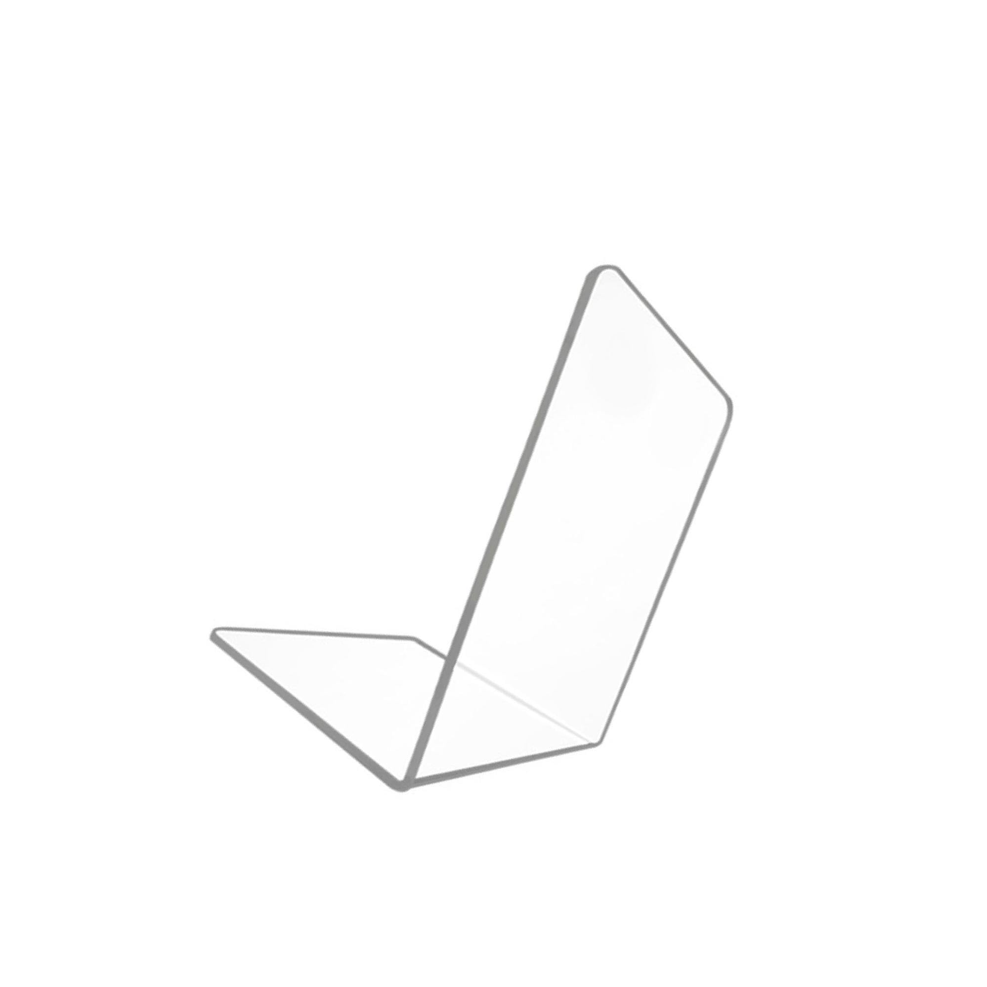 QUXVUIS Sleek Acrylic Bookends for Contemporary in Home Library Storage Rack