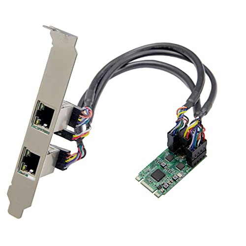 Image of I /O Crest M.2 (B & M-Key) PCIe Interface Single Port Gigabit Ethernet Modules NIC RealTek RTL8111H Chipset