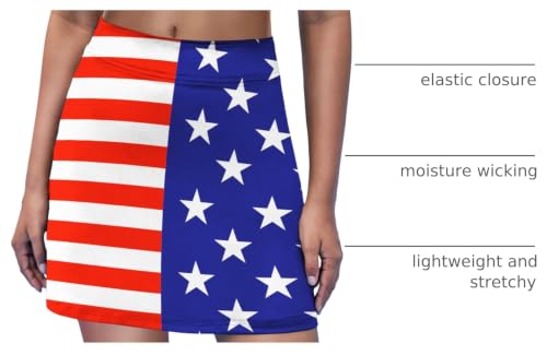 Image of Ekouaer 16 inch Golf Skorts for Woman with Inner Pockets Silicone Grippers Tennis Skirt Quick Dry Athletic Pickleball Skort