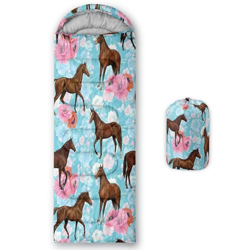 Image of QOOMO Axolotl Cute Camping Sleeping Bags,3 Season Warm & Cool Weather,Lightweight,Waterproof Sleeping Bags for Adults & Kids,Traveling,and Outdoors