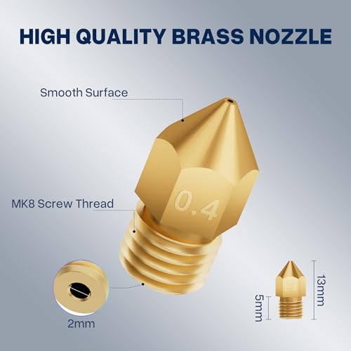 Image of ELEGOO 26pcs Multi Size MK8 Nozzles for Neptune 3 /3 Pro /3 Plus /3 Max