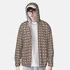 JGHHOUN Owl Beliefs Print Sun Protection Hoodie Men Breathable Quick-Dry Running Hooded Shirt Beach Travel Black #1