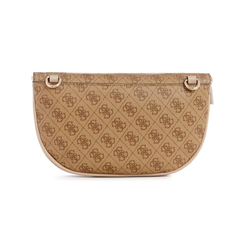 GUESS Damen Manhattan Gürteltasche, Tragetasche, Bauchtasche, Latte-Logo
