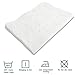 MONOBLANKS Baby Quilt Personlized Monogram Lightweight Embossed Scalloped Throw Blanket Four Seasons (White)