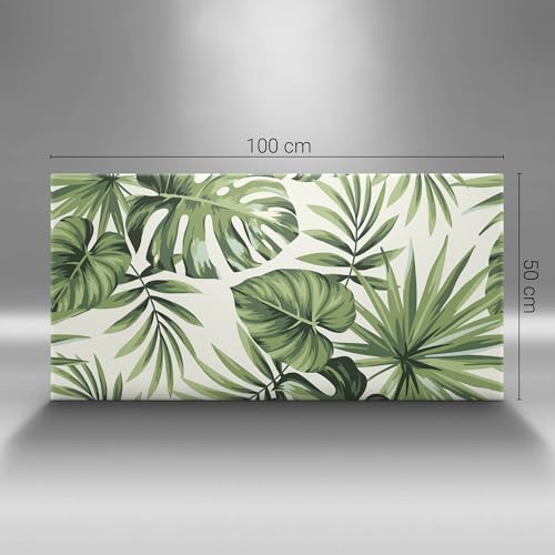 Illustration de feuilles de Monstera pour grand mur de salon