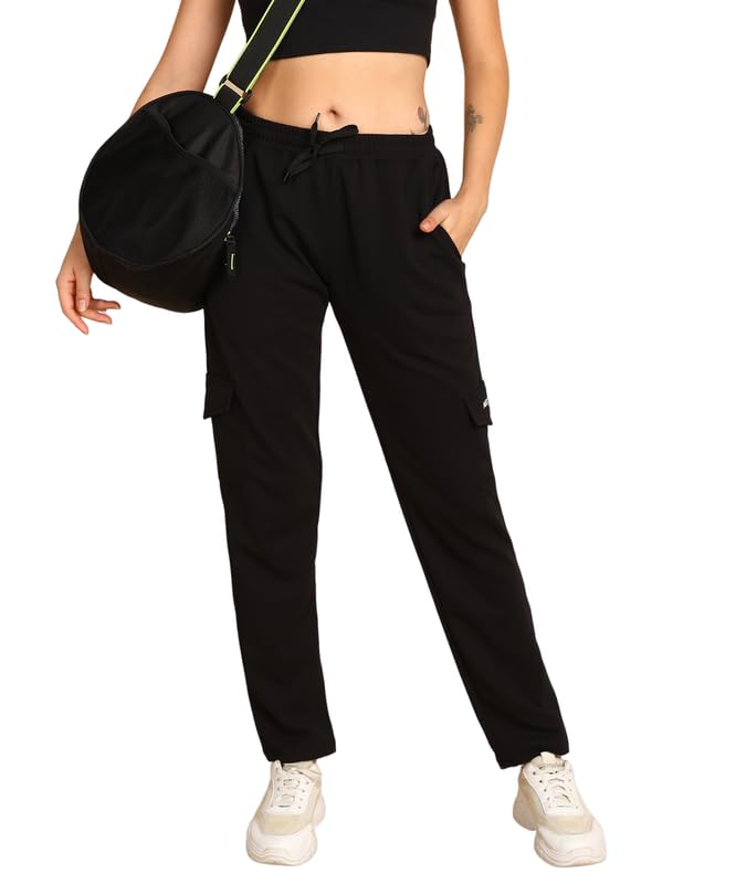 Polycotton Women's Cargo Track Pants | Relaxed Fit | A Perfect Fusion of Comfort and Functionality-picture-36