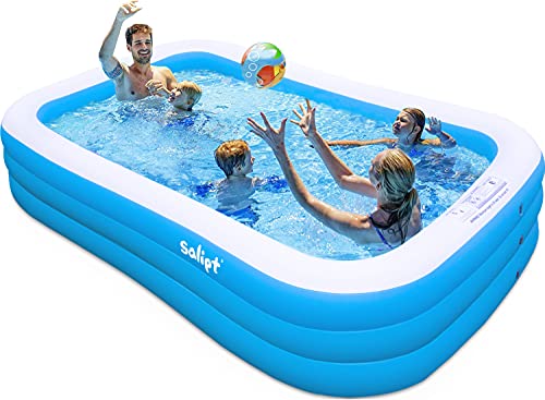 Inflatable Swimming Pool, Family Pool for Kids, Toddlers, Infant, Adult, 118