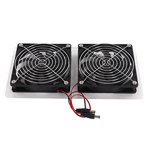 Ventilador solar ao ar livre, kit de ventilador de painel solar à prova d'água ecologicamente corre