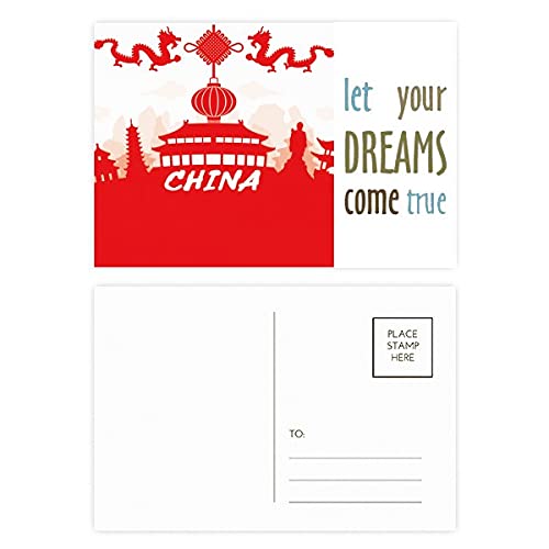 Cartes postales de remerciement pour partager votre gratitude, lot de 20 à liseré rouge