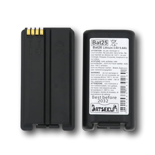BATSÉCUR - Pack 2 Batterie Allarme BAT25 Compatibile con BATLi25 BATLi26 BAT26 DAITEM Hager ATRAL 3.6V 4Ah - 3.6V 5.4Ah Li-SOCl2