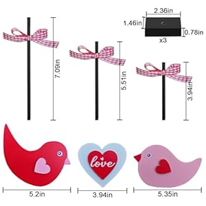 Valentines Day Wooden Sign Valentine's Day Gifts Home Office Table Top Decor Heart Centerpiece Decorations for Tiered Trays Shelf Coffee Bar Mantle Windowsill 3 Pieces Love Bird Valentines Day Wooden Sign Valentines Day Gifts Home Office Table Top Decor Heart Centerpiece Decorations for Tiered Trays Shelf Coffee Bar Mantle Windowsill 3 Pieces Love Bird