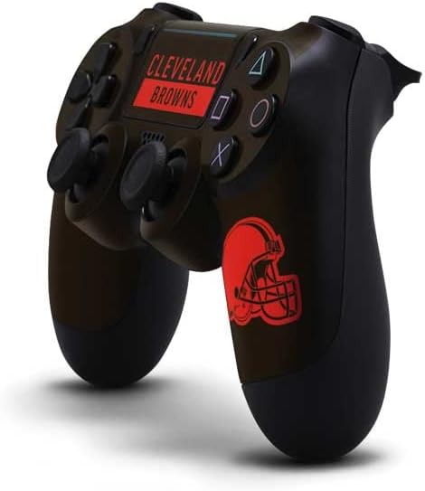 Vista 20 de Skinit Calcomanía para juegos compatible con PS4 Pro/Slim Controller, diseño de logotipo grande de Cleveland Browns con licencia oficial de la NFL