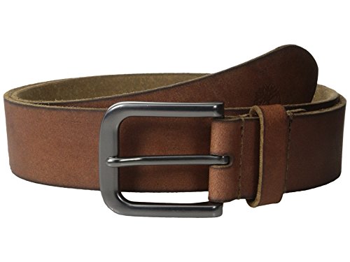 Timberland Men's 35mm Classic Buckle Jean Leather Belts, Brown, 36