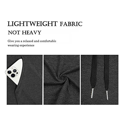 Calvin&Sally Women's Casual Lightweight Hoodies Long Sleeve Skull Graphic Tee Shirts Drawstring Pullover Hoodie Sweatshirts Tops With Pocket (Grey,Xl) #TOP2