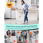 Shower Scrubber with Long Handle, Electric Scrubber Bathroom Cleaner Brush - Image 2