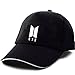 AhlsenL BTS Bangtan Boys Baseball Cap Adjustable Casual Sports Sun Hat Snapback Hip Hop Flat Hat for Boys & Girls (BTS-1, Black)