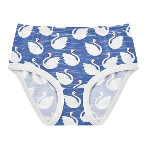 Girls' Underwear Blue Swan Cotton Stretch Comfort Toddler Panties