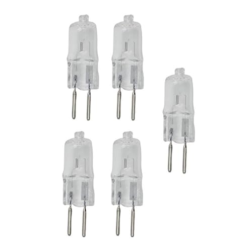UGEFKMQ Bombilla Transparente De Cápsulas G5.3 Bombillas Halógenas G5.3 12V 20W 35W 50W 70W Bombillas G5.3 Luz Blanca Cálida Regulable,75W,10 Piezas