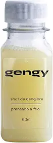 Gengy Shot de Gengibre | Prensado a Frio | 60ml | Congelado | Gengibre + Limão + Maçã | Natural (Pack 5 unidades)