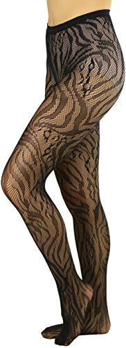 Image of ToBeInStyle Women's Vibrant Multicolor Animal Print Pantyhose Assorted Hosiery