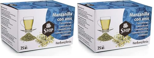 Imagen de Ship Té de Manzanilla y Anís en Caja de 25 Unidades Aporta Bienestar y Tranquilidad Contiene Propiedades Digestivas Sabor Dulce Infusión Digestiva