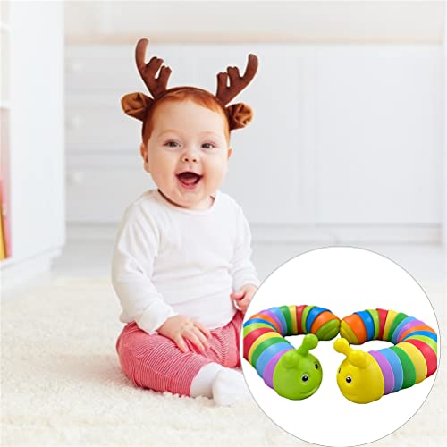 2PCS Giocattolo Fidget Slug, Giocattolo 3D