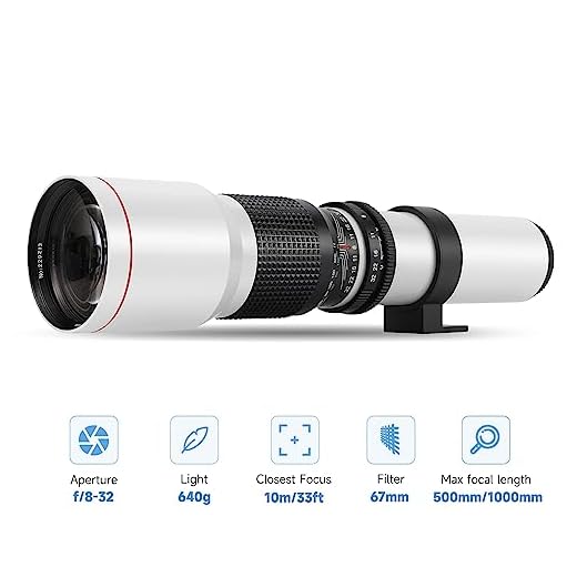 JINTU 500-1000mm f/8 Telephoto Lens