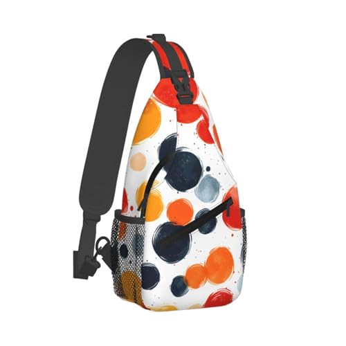 Bolso bandolera colorido para mujer y hombre, ligero y ajustable miniatura 2