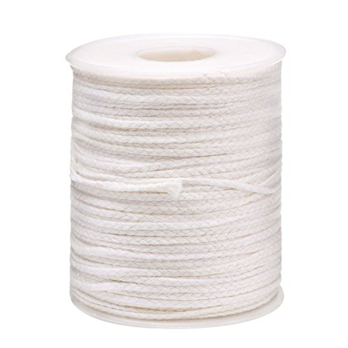 Outus 200 Feet 24 Ply Braided Wick Candle Wick Spool for Candle DIY and Candle Making