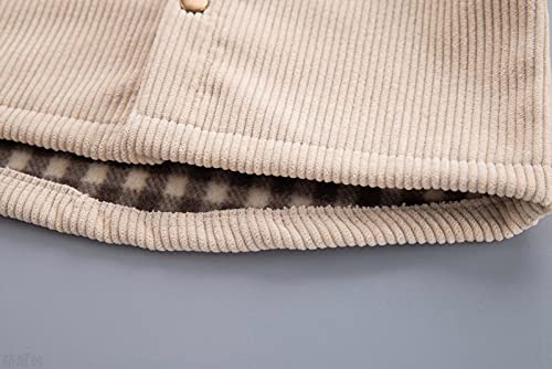 Kids Boys Girls Coats Toddler Baby Fall Winter Corduroy Jackets Outerwear Clothes Botton Windproof Casual Top4