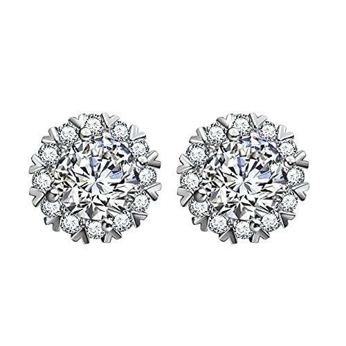 Boucles d'oreilles Diamant de Laboratoire 0.5 CT Bijoux fiançailles Femmes