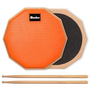 Deekec 8 Zoll Übungspad mit Drumsticks