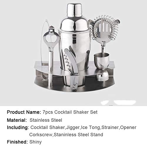 Shaker cocktail 550ml en métal brossé pour animer vos soirées entre amis et apéritifs - 3