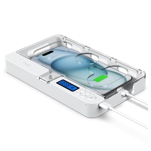 iDiskk Caja de Bloqueo de teléfono con Temporizador, cárcel de Tiempo, autocontrol para iPhone/Android, casillero temporizado (Cristal)