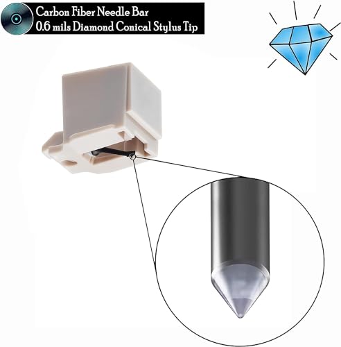 Image of Newly Upgraded Diamond ATN3600L ATN3600LC ATN91 ATN90 Conical Replacement Stylus Needle, Compatibility for Audio-Technica AT-LP60 Series, AT-LP60X, AT-LP60XBT Turntable Player