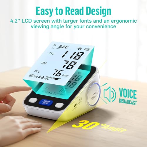 Runstar Upper Arm Blood Pressure Monitor with Wide Range Cuff (8.7'' -16.5'') for Home Use FSA/HSA Eligible, Automatic Digital BP Machine with Storage Bag, 2x99 Reading Memory - Image 6