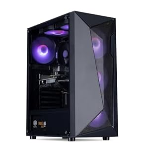HORIZON Gaming PC Tower | AMD Ryzen 5 5500 | NVIDIA RTX 4060 8GB | 16GB 3200Mhz RAM | 1TB NVMe SSD | 650W 80+ PSU | ARGB Airflow Black Gaming PC Case | VR Ready | WiFi | Windows 11 – Desktop Computer