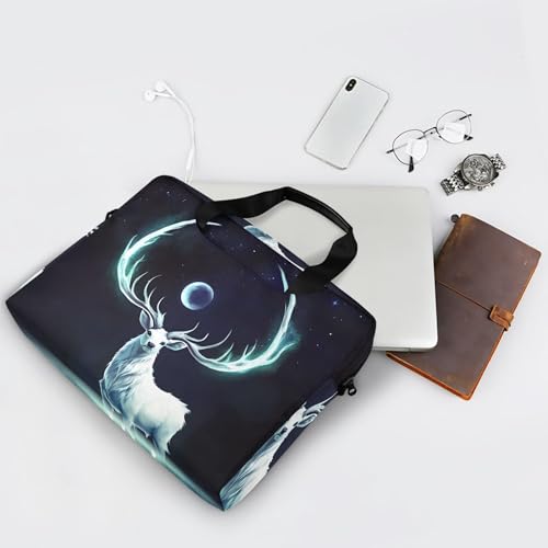 Funda para laptop ALAZA Elf Of Deer Elk Moon 13-15.6 pulg miniatura 7