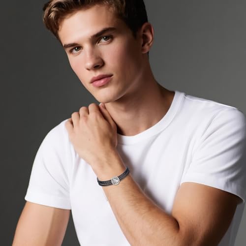 YAFEINI Catholic Bracelet Sterling Silver St Benedict/Saint Jude Medal Bracelet Saint Benedict Jewelry San Judas Tadeo Gifts for Men2