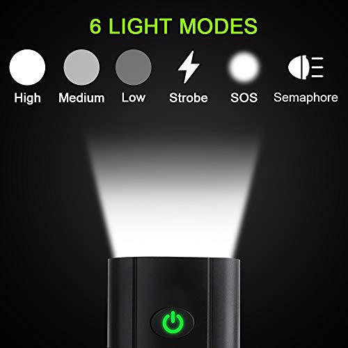 Victoper Claire Velo Lumiere Velo, Ensemble d'éclairage de vélo, Kit lumière de vélo USB Rechargeable Lumière Vélo Rechargeable Avant et Arrière, 6 Modes de Luminosité - Image 4